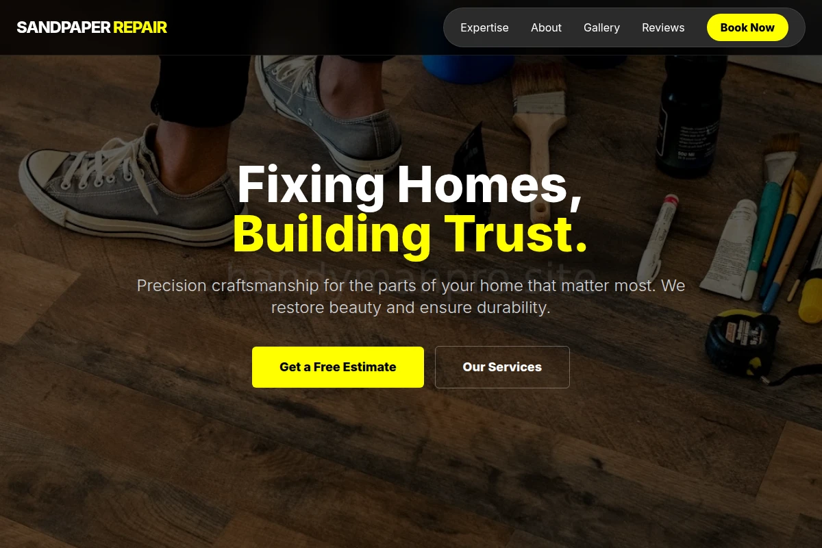 Sandpaper Home Repair